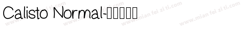 Calisto Normal字体转换